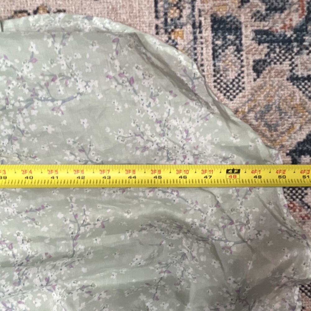 Anthropologie Papinelle Cheri Blossom Maxi Nightgown Silk Cotton Large $109 - Picture 7 of 9